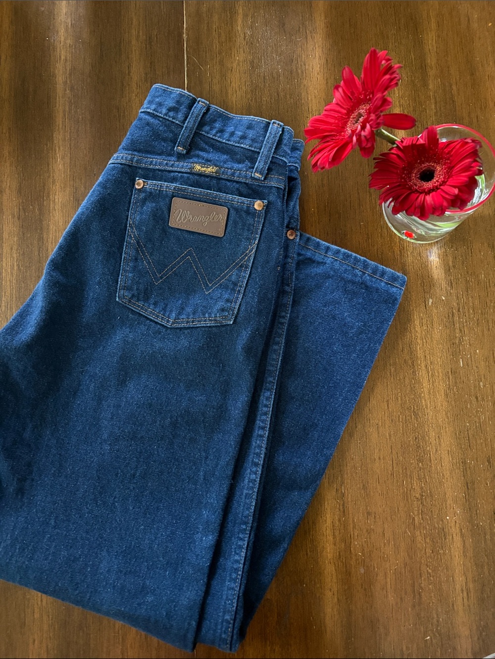 Wrangler Blue Straight Leg Jeans